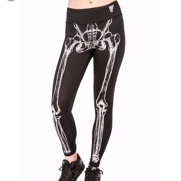 skeleton workout leggings